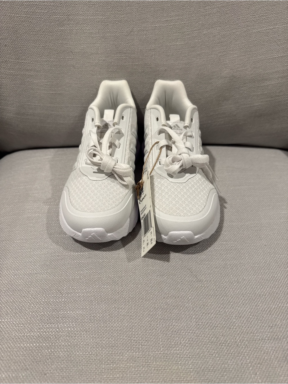 adidas Kids White Mesh Athletic Sneakers